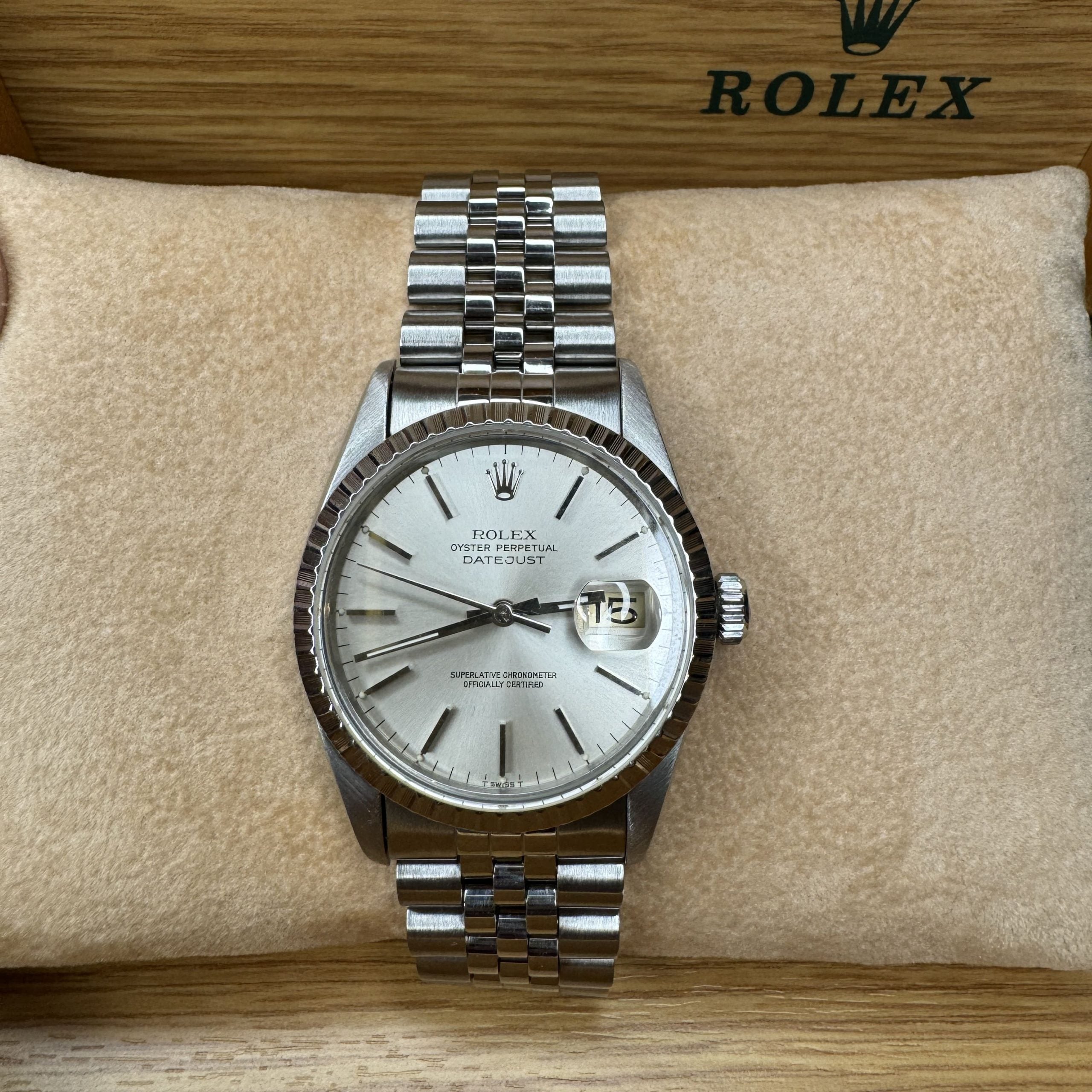 Rolex Datejust 36mm 16030 Silver Dial