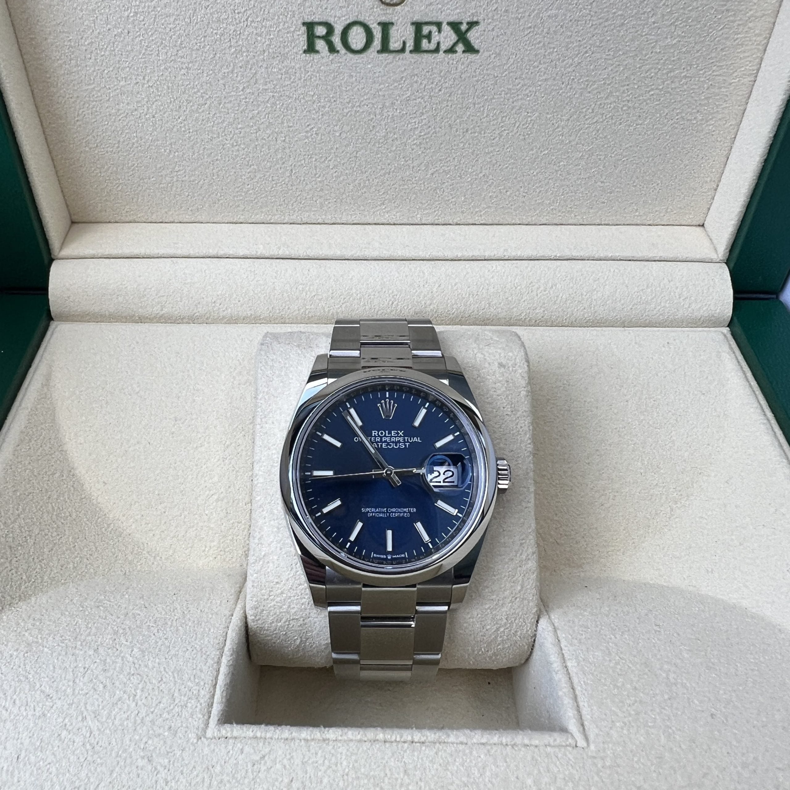 Rolex Datejust 36mm 126200 Blue Dial
