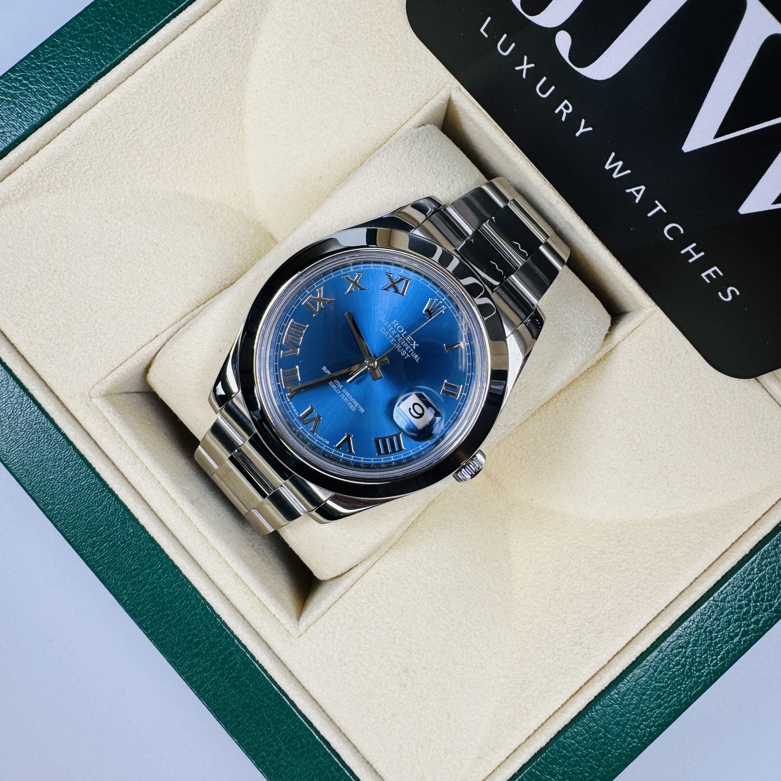 Rolex Datejust II 116300 Blue Roman Dial