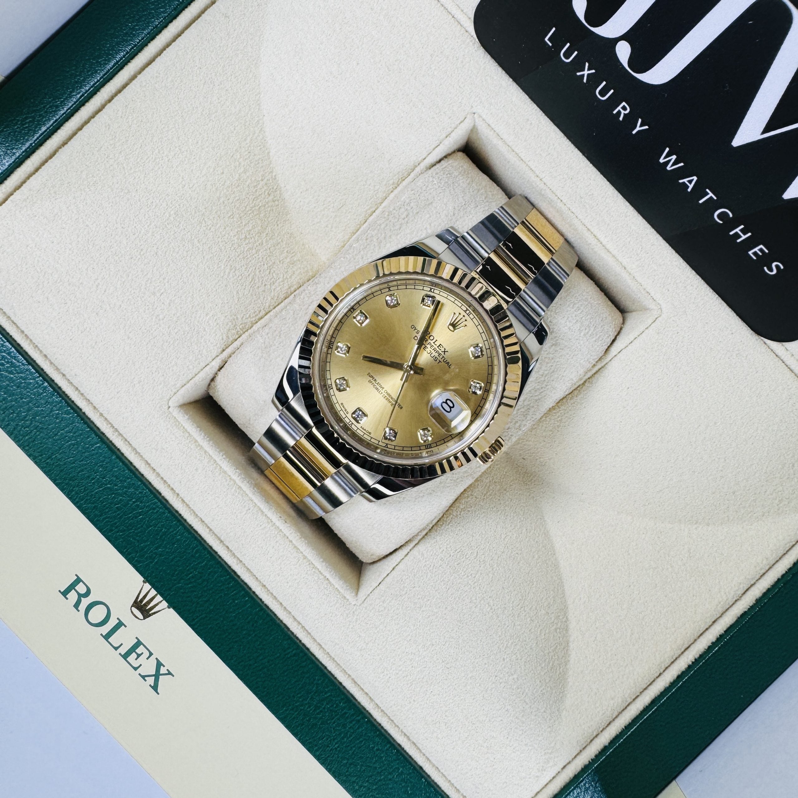 Rolex Datejust 41 Champagne Diamond Dial 126333