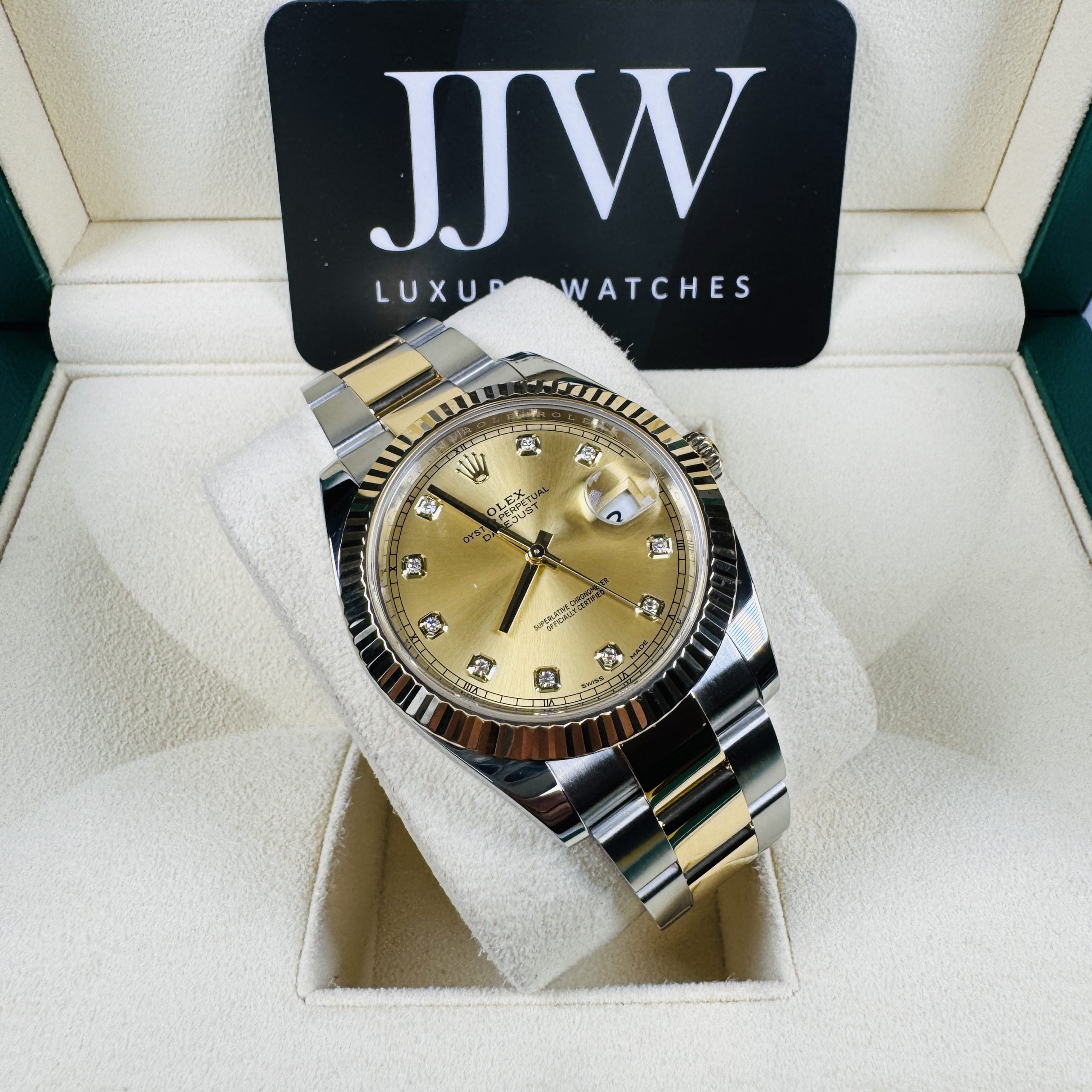 Rolex Datejust 41 Champagne Diamond Dial 126333