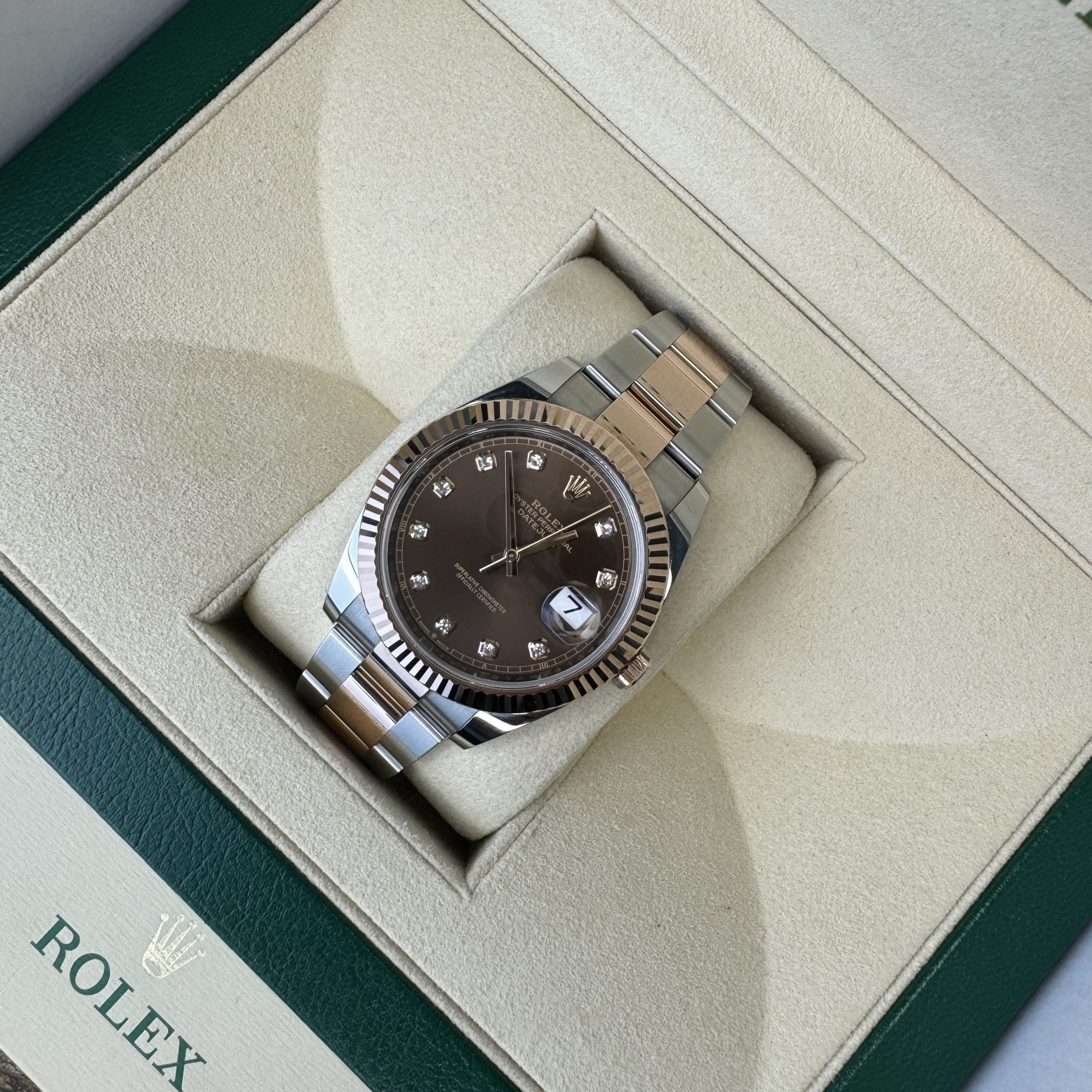 Rolex Datejust 41 126331 Chocolate Diamond Dial