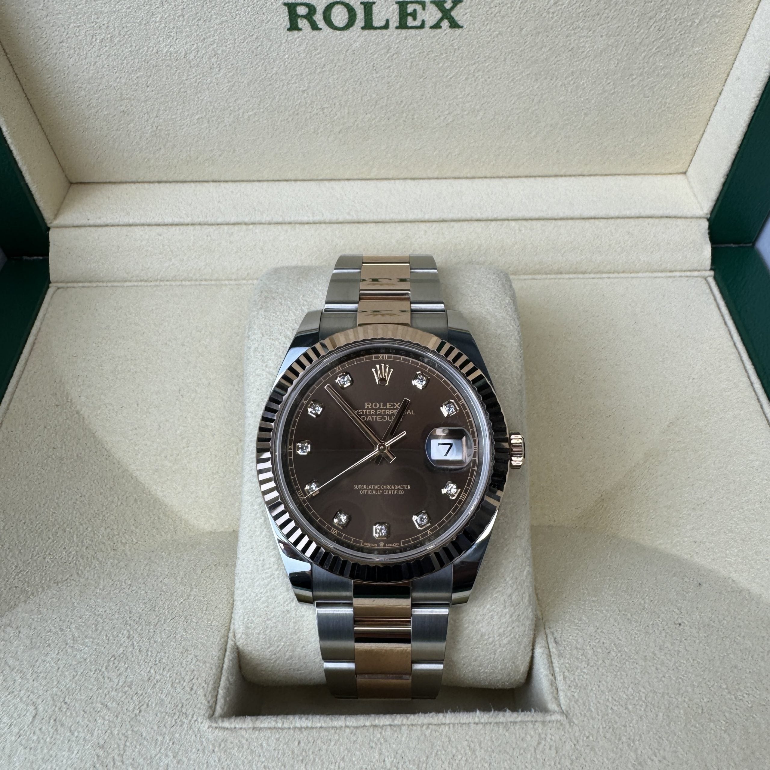 Rolex Datejust 41 126331 Chocolate Diamond Dial