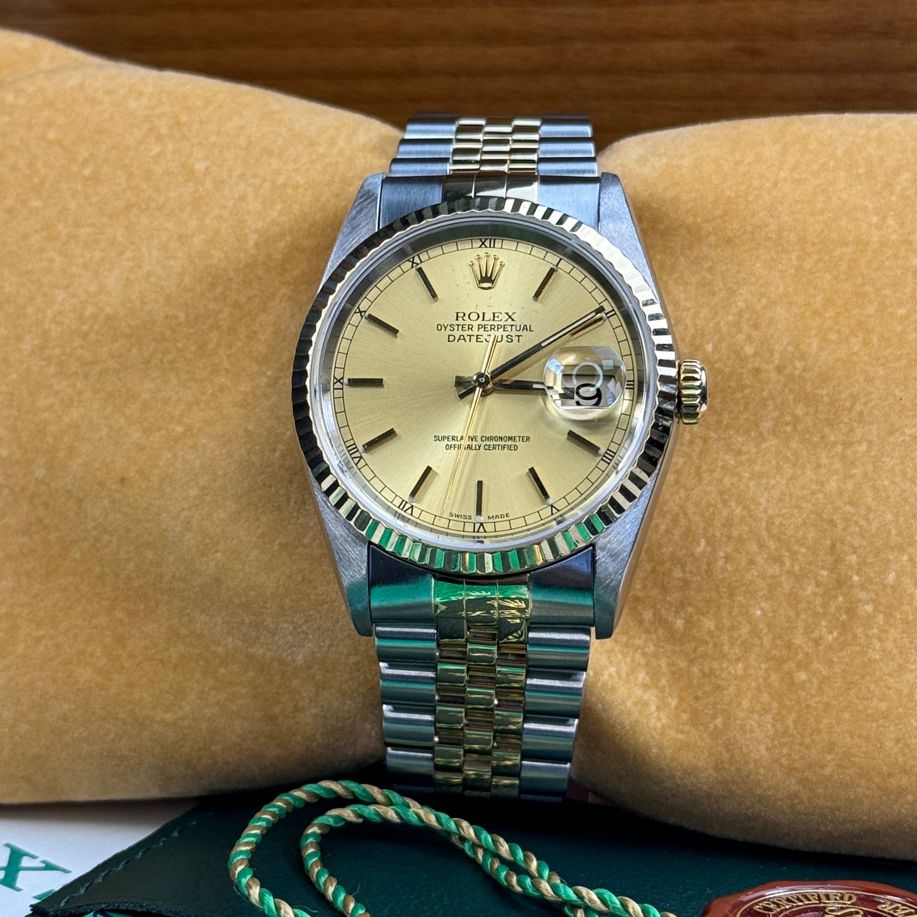 Rolex Datejust 16233 Champagne Dial 2001