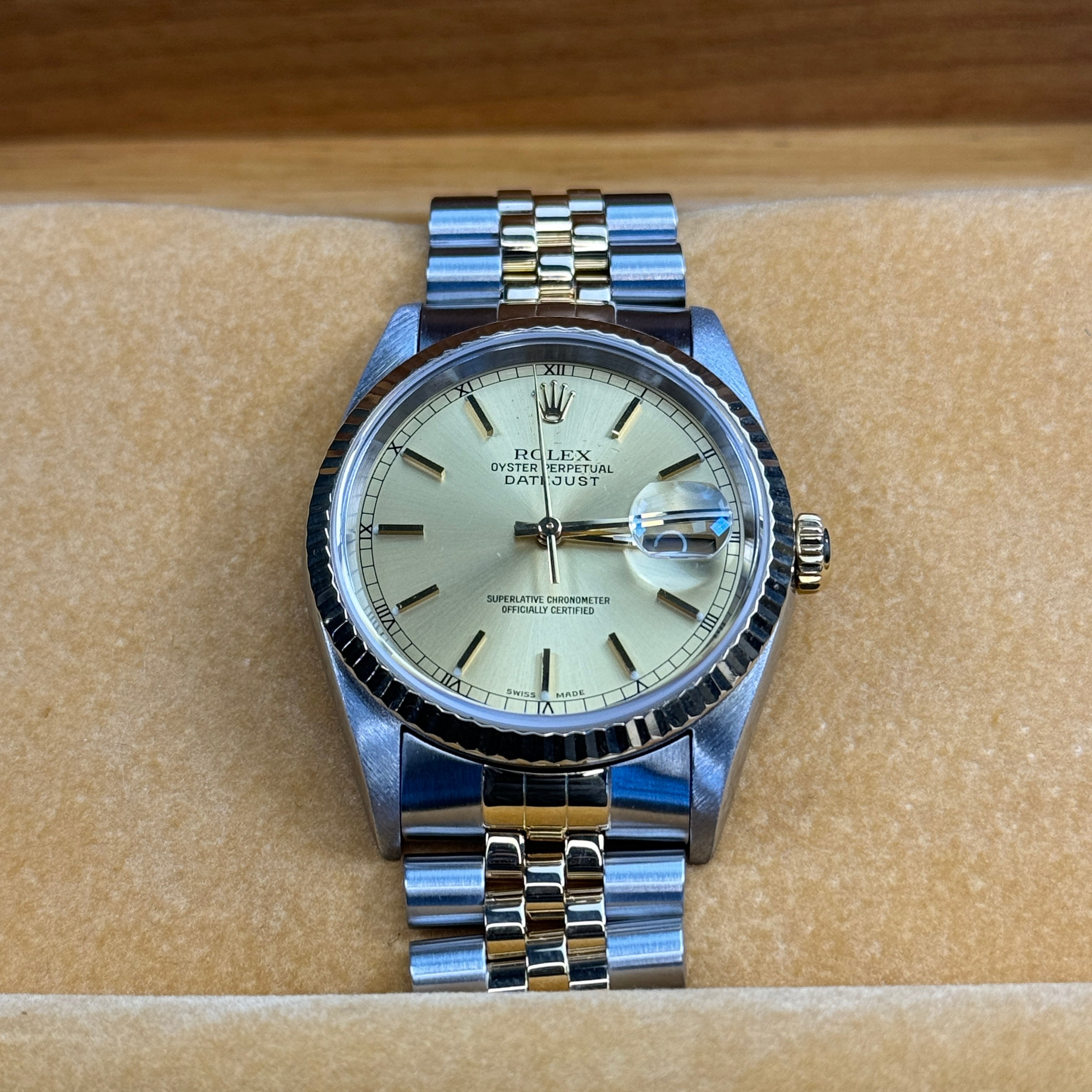 Rolex Datejust 16233 Champagne Dial 2001