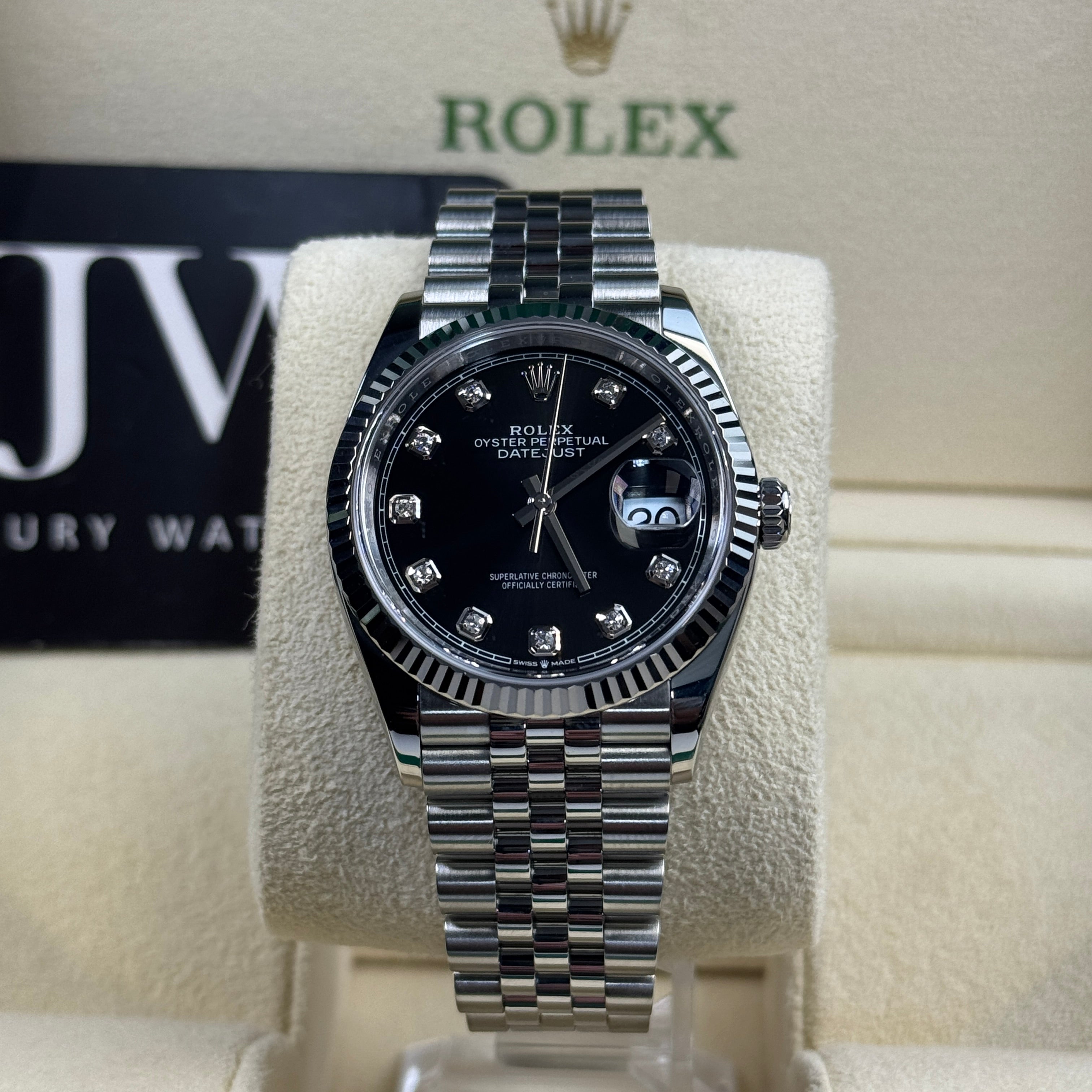 Rolex Datejust 126234 36mm Black Diamond Dial 2024