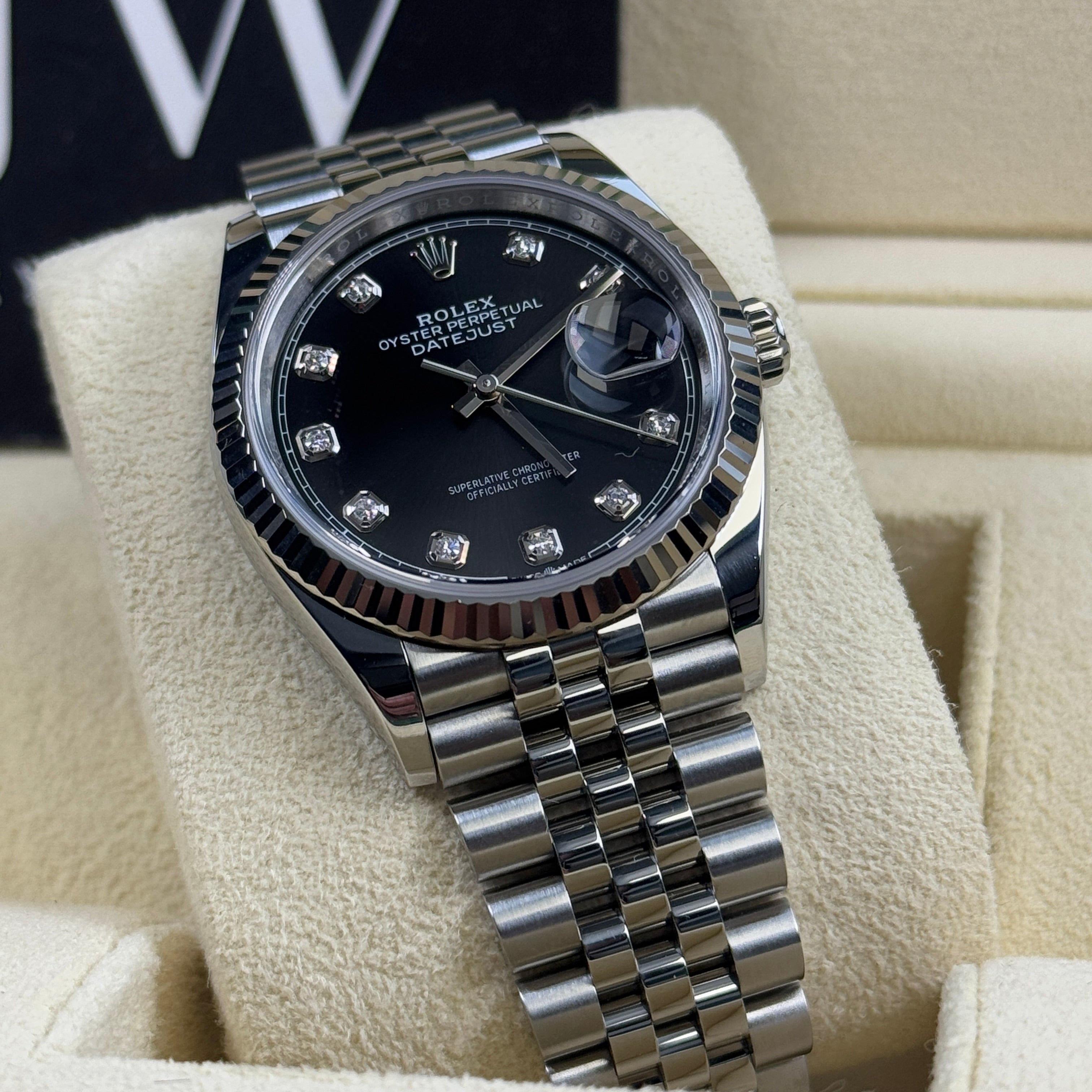 Rolex Datejust 126234 36mm Black Diamond Dial 2024