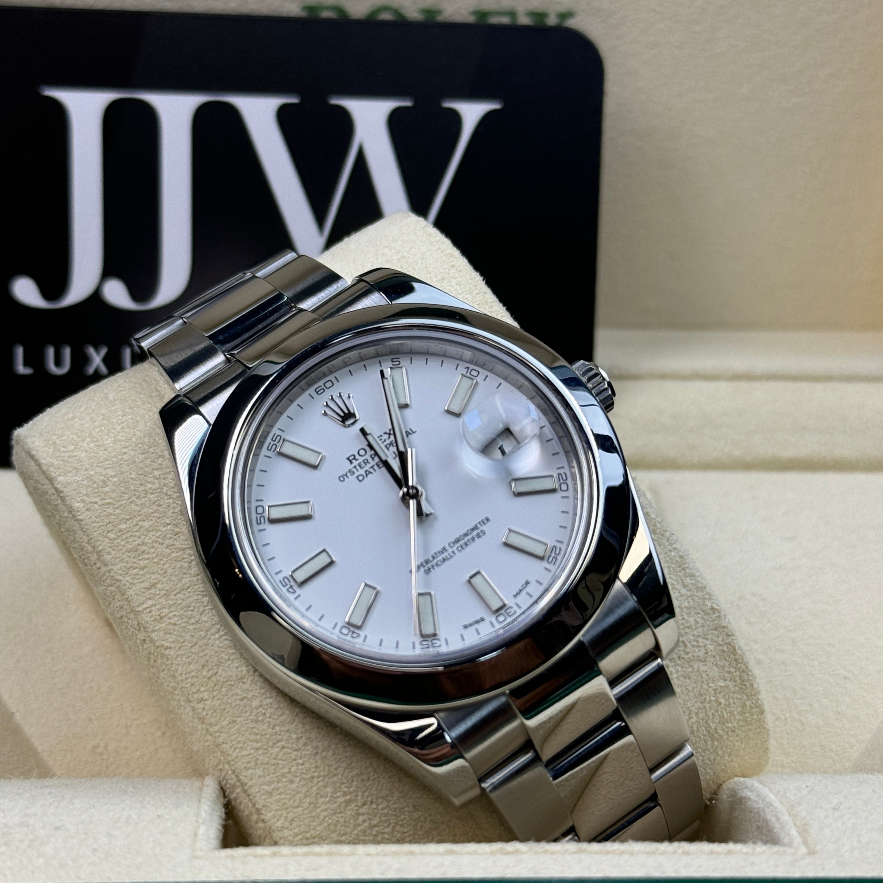 Rolex Datejust II 41mm 116300 White Dial 2017