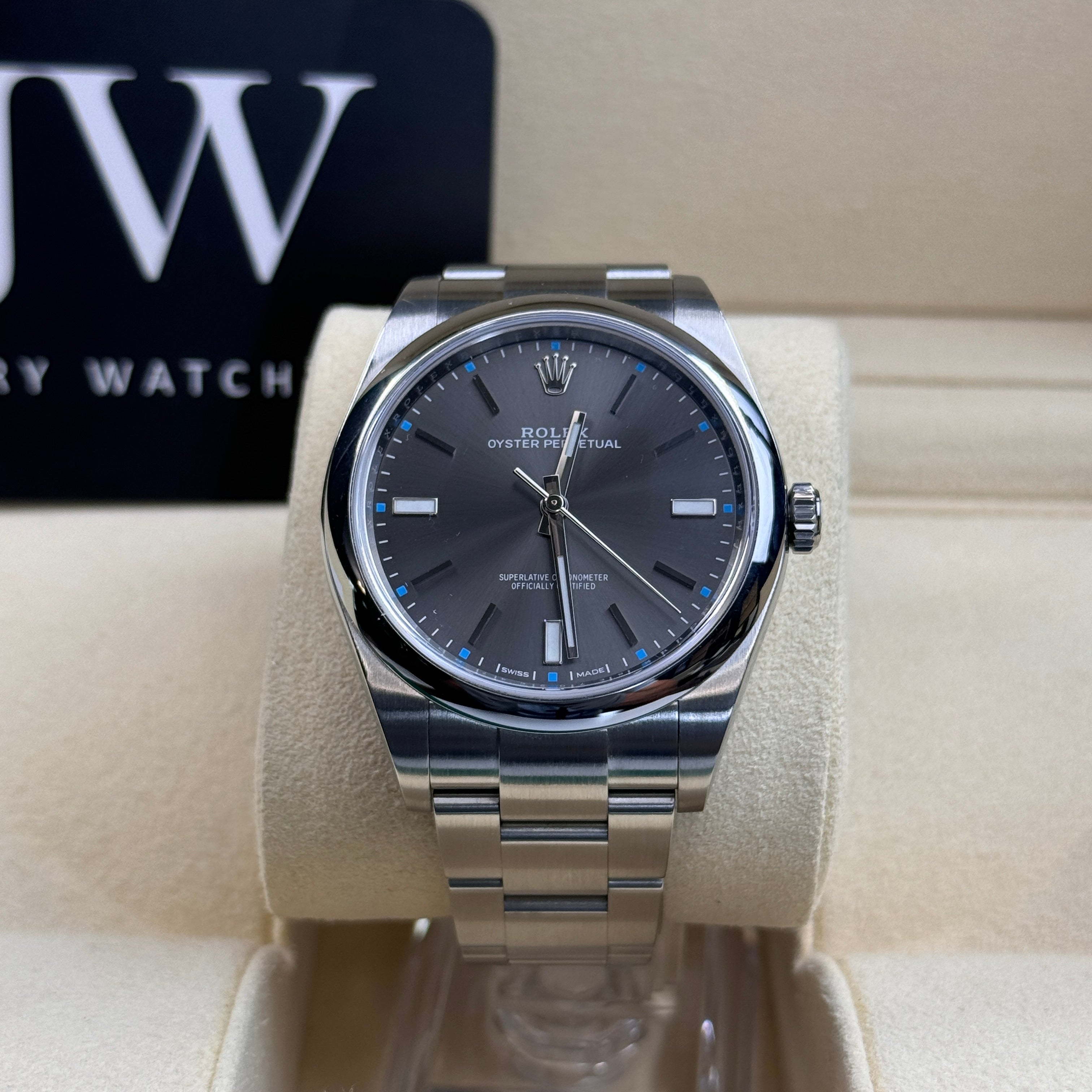 Rolex Oyster Perpetual 114300 Rhodium Dial 2019