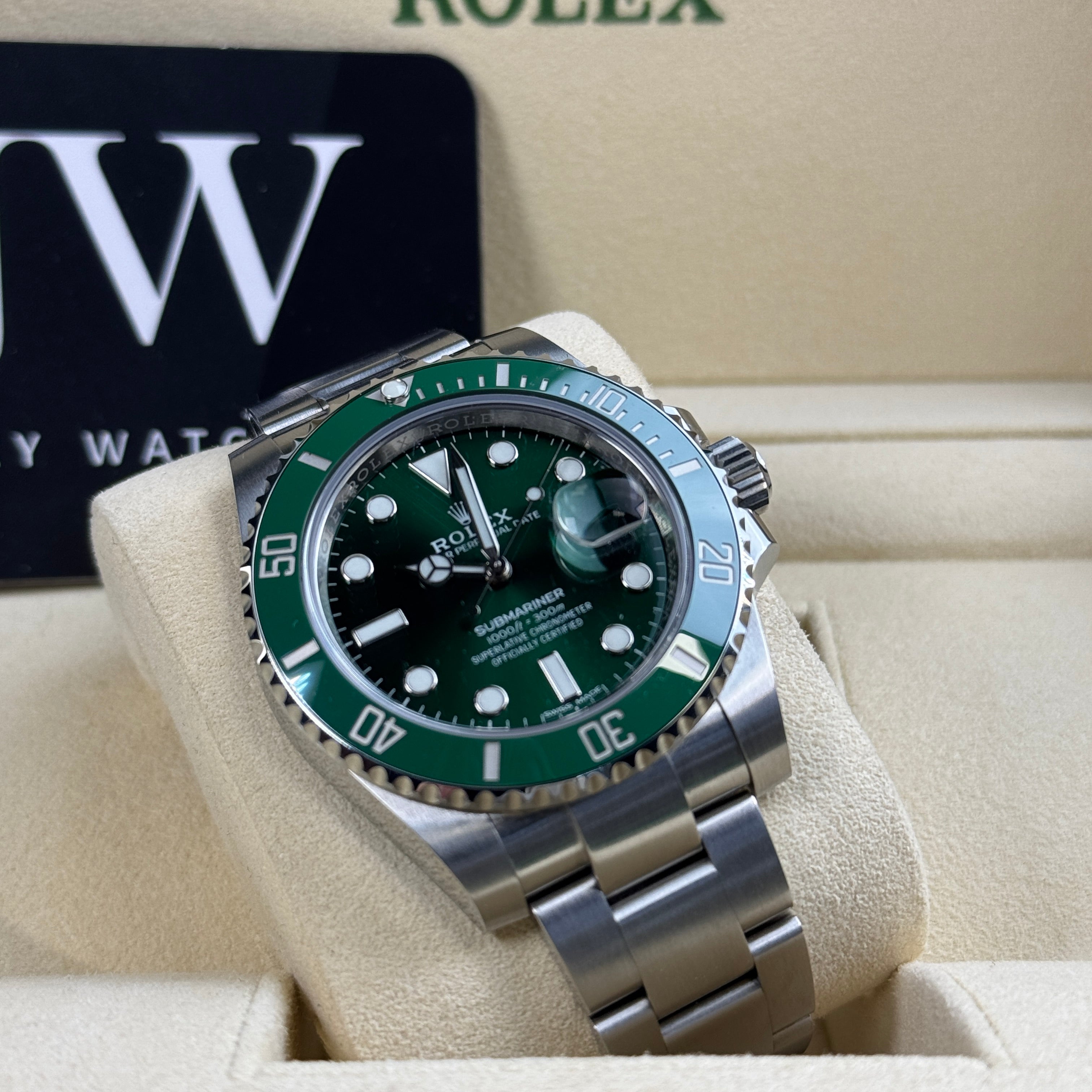 Rolex Submariner 'Hulk' 116610LV Green Dial 2019