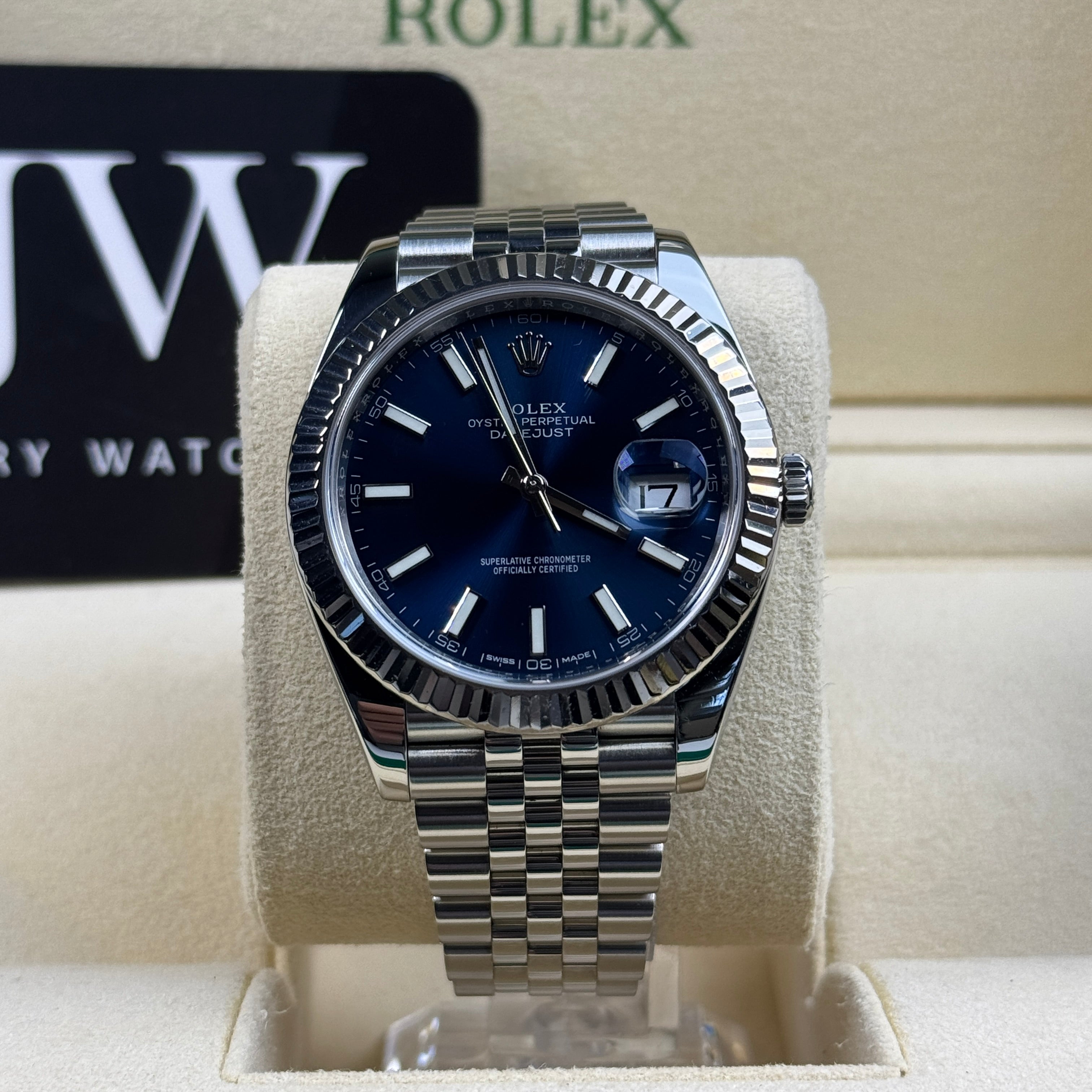 Rolex Datejust 41 126334 Blue Dial Jubilee 2018