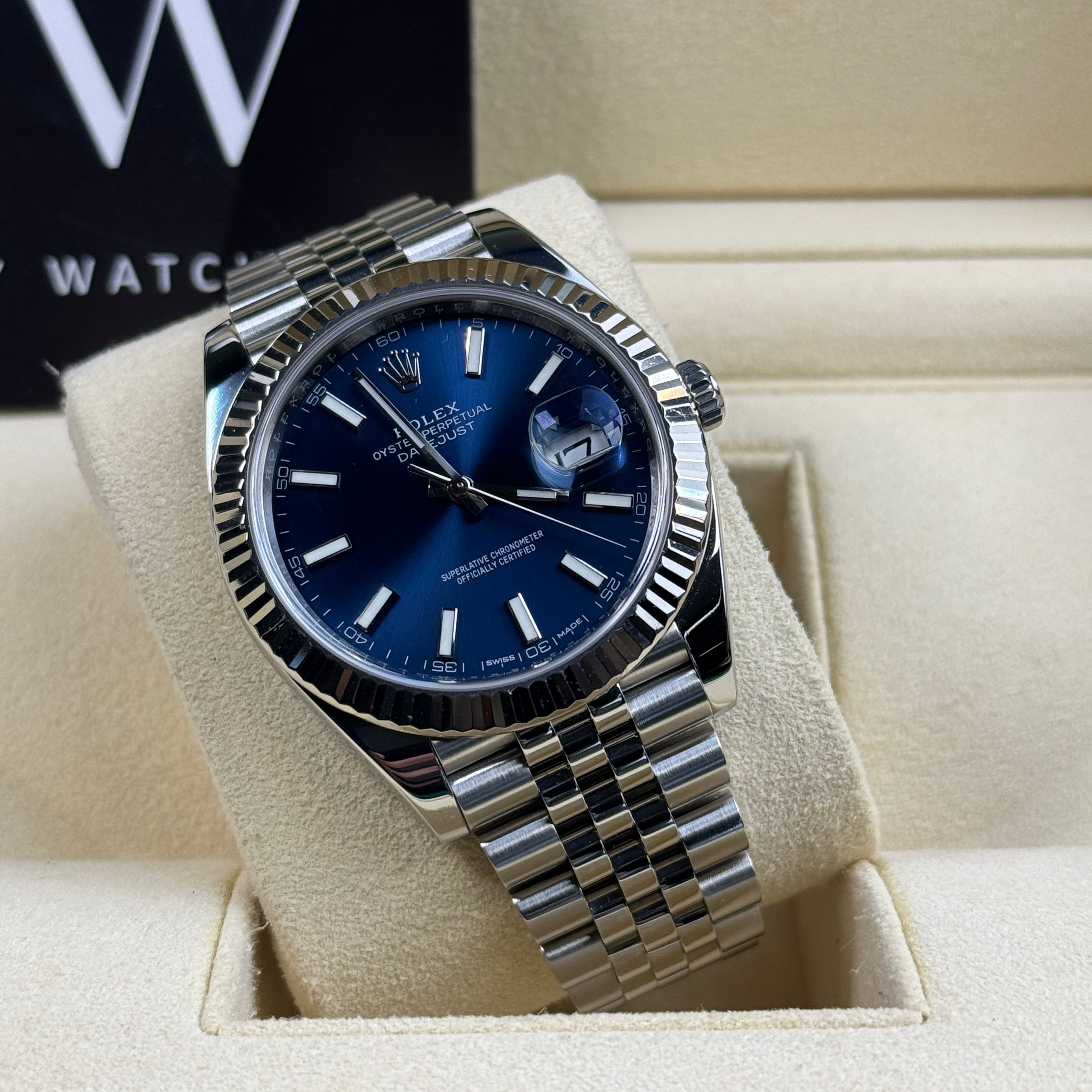 Rolex Datejust 41 126334 Blue Dial Jubilee 2018