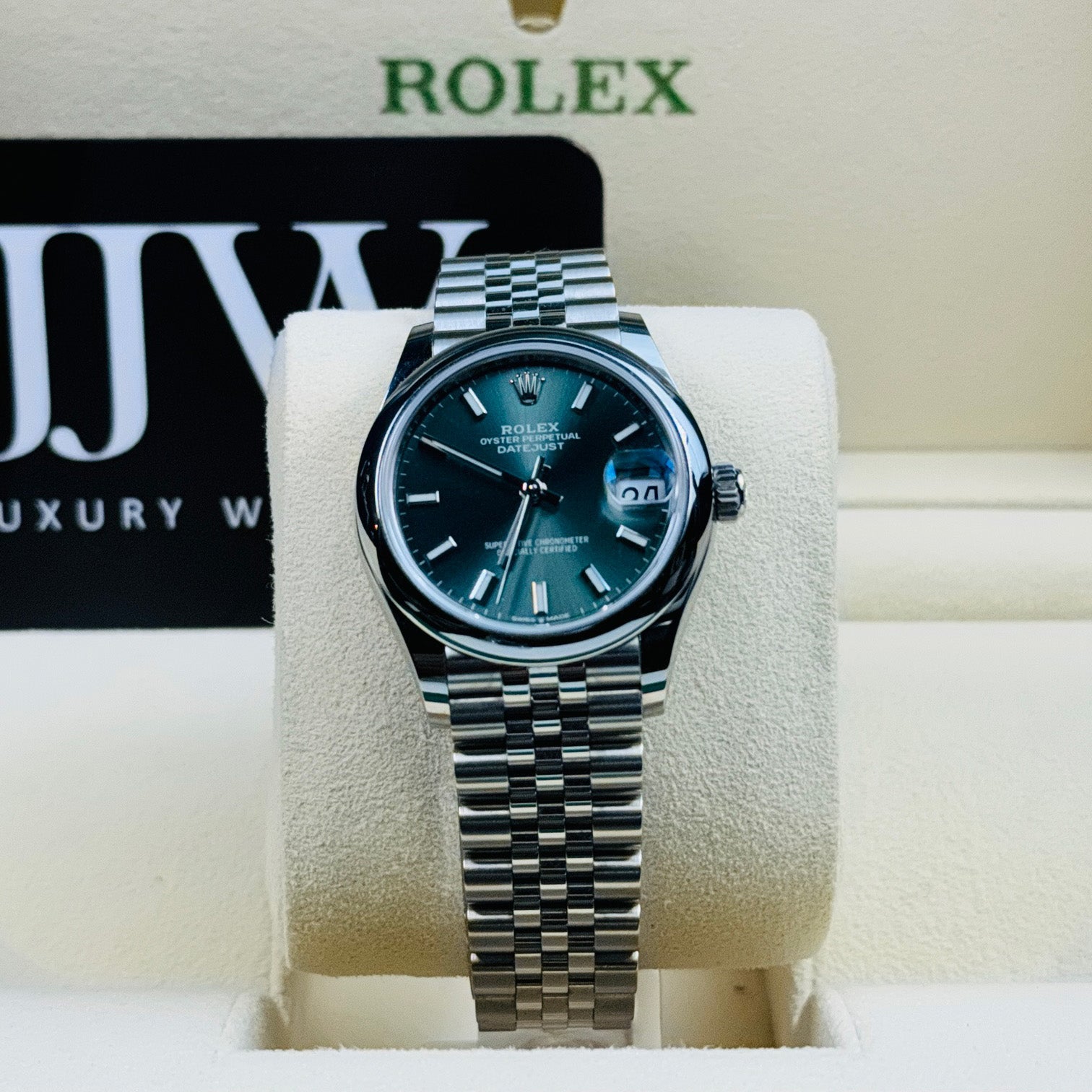 Rolex Datejust 278240 31mm Mint Green 2022 - JJW Watches