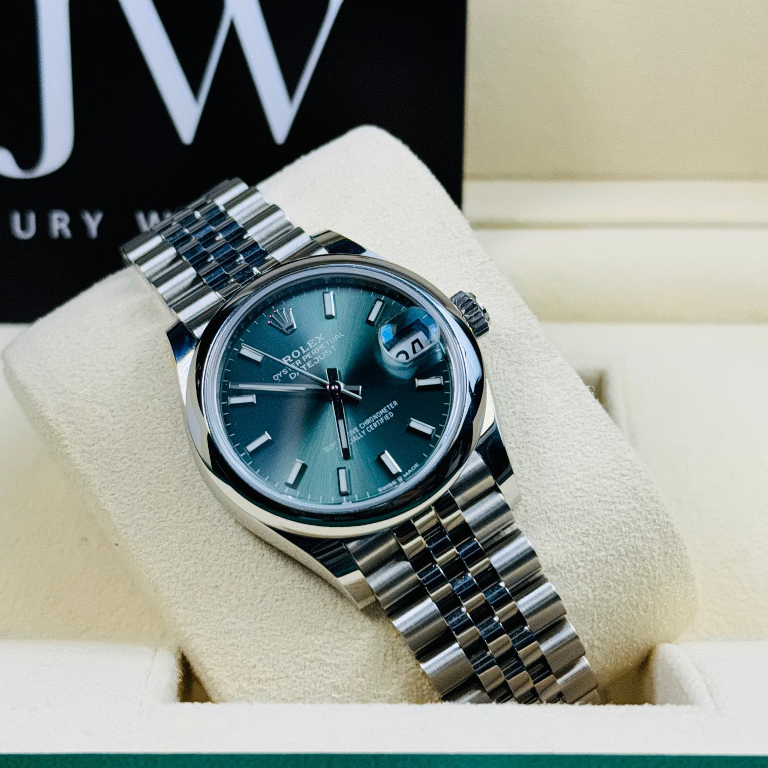 Rolex Datejust 278240 31mm Mint Green 2022 - JJW Watches