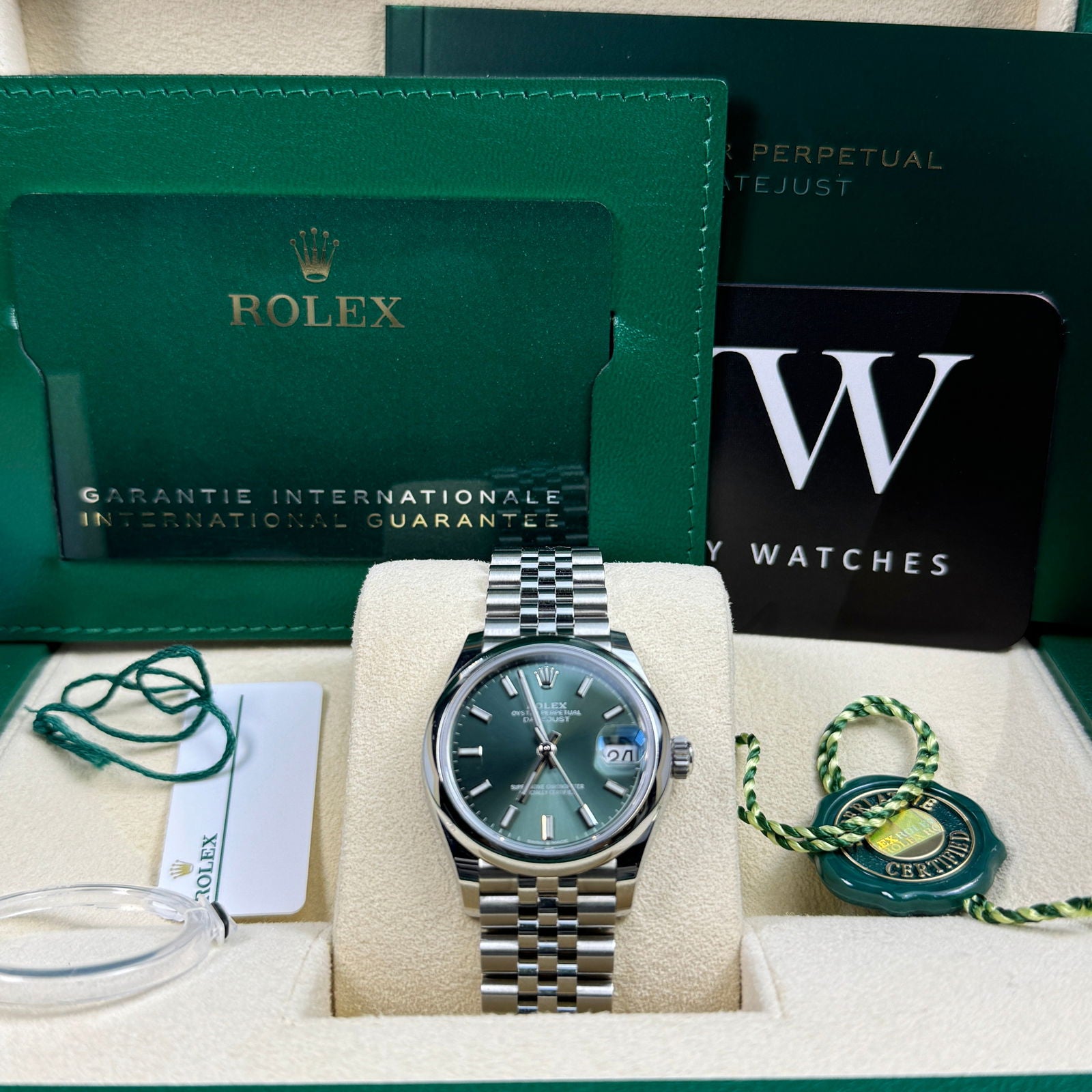 Rolex Datejust 278240 31mm Mint Green 2022 - JJW Watches