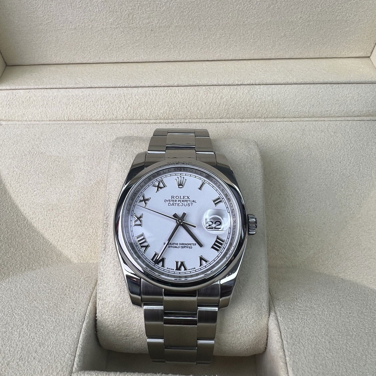 Rolex Datejust 36mm 116200 White Dial - JJW Watches
