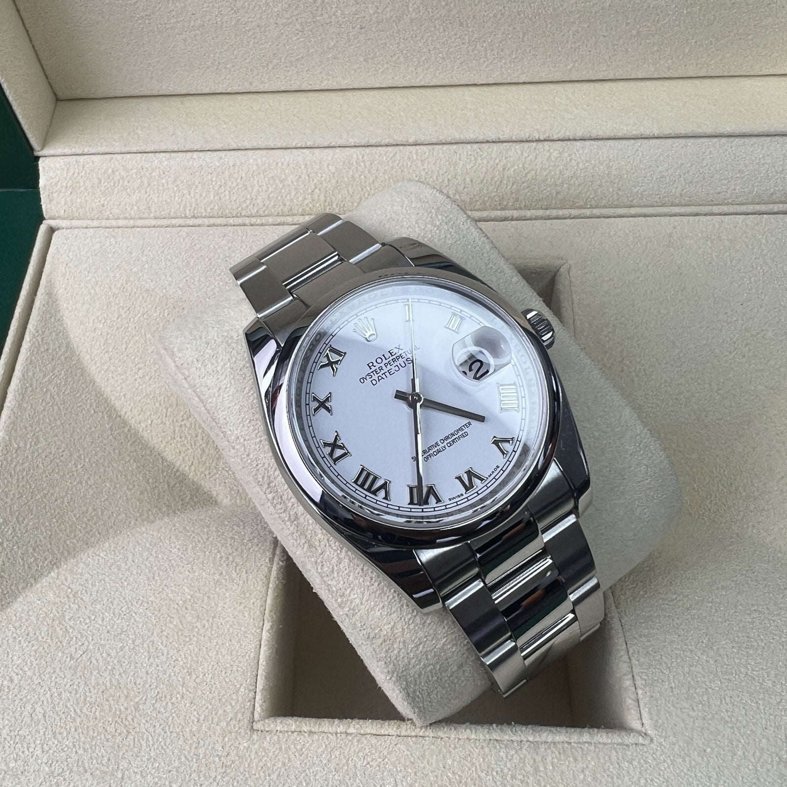 Rolex Datejust 36mm 116200 White Dial - JJW Watches