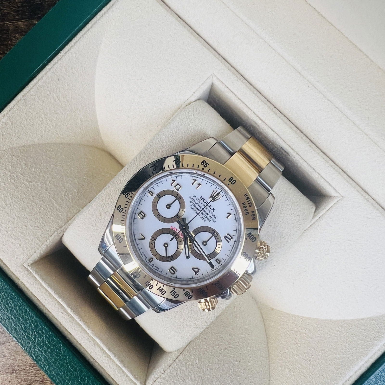 Rolex Daytona 116523 Arabic Dial Steel & Gold - JJW Watches