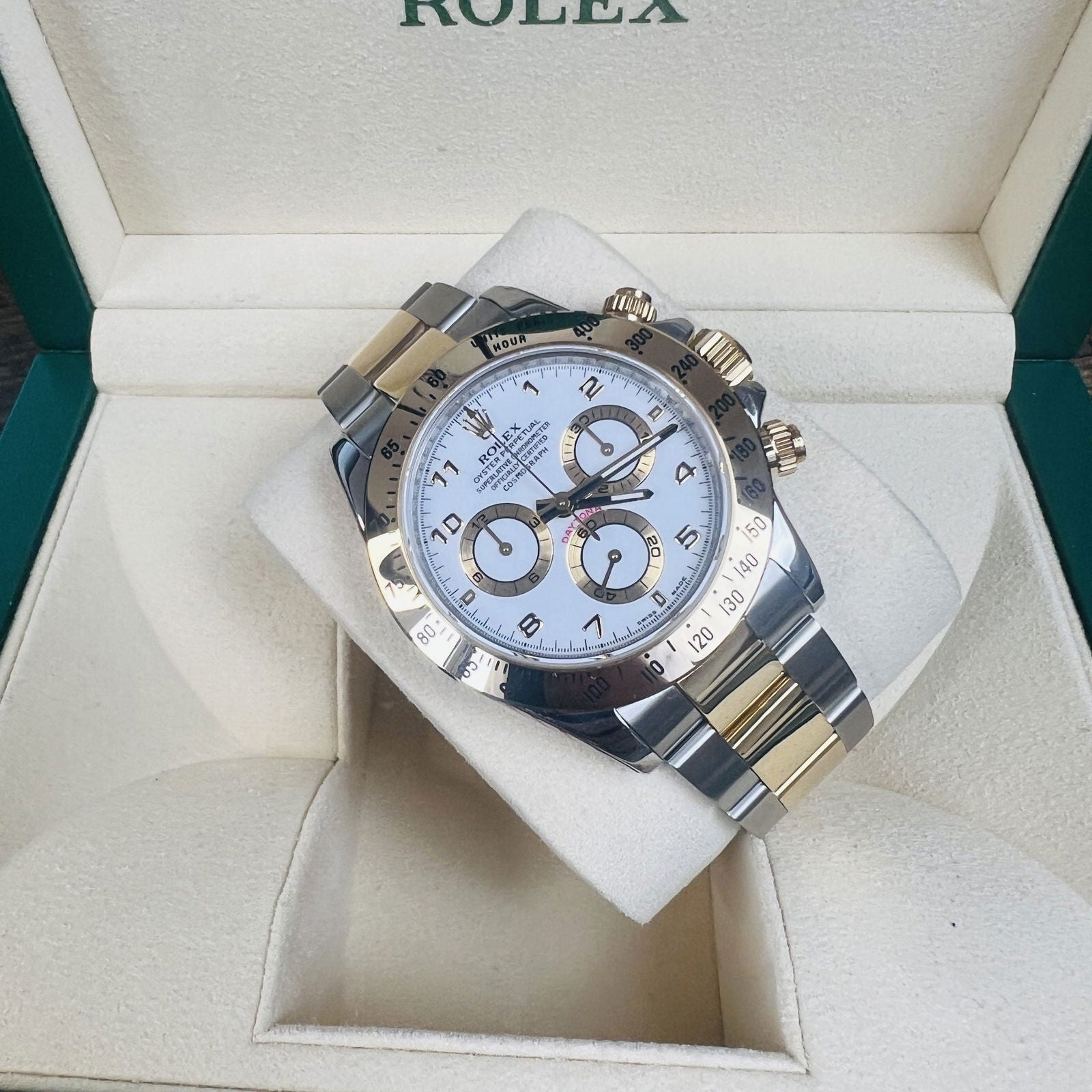 Rolex Daytona 116523 Arabic Dial Steel & Gold - JJW Watches