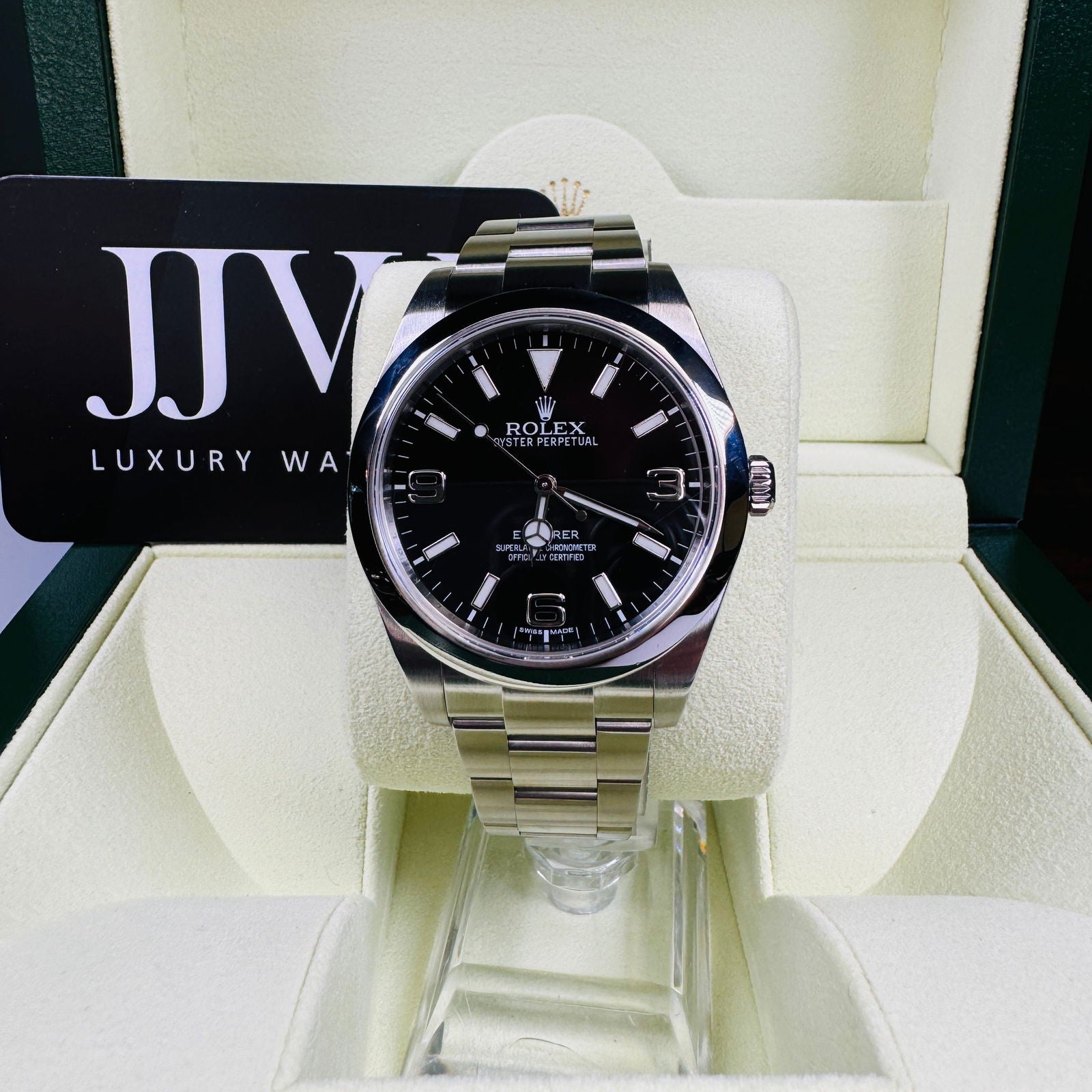 Rolex Explorer 214270 Black Dial 2012 - JJW Watches