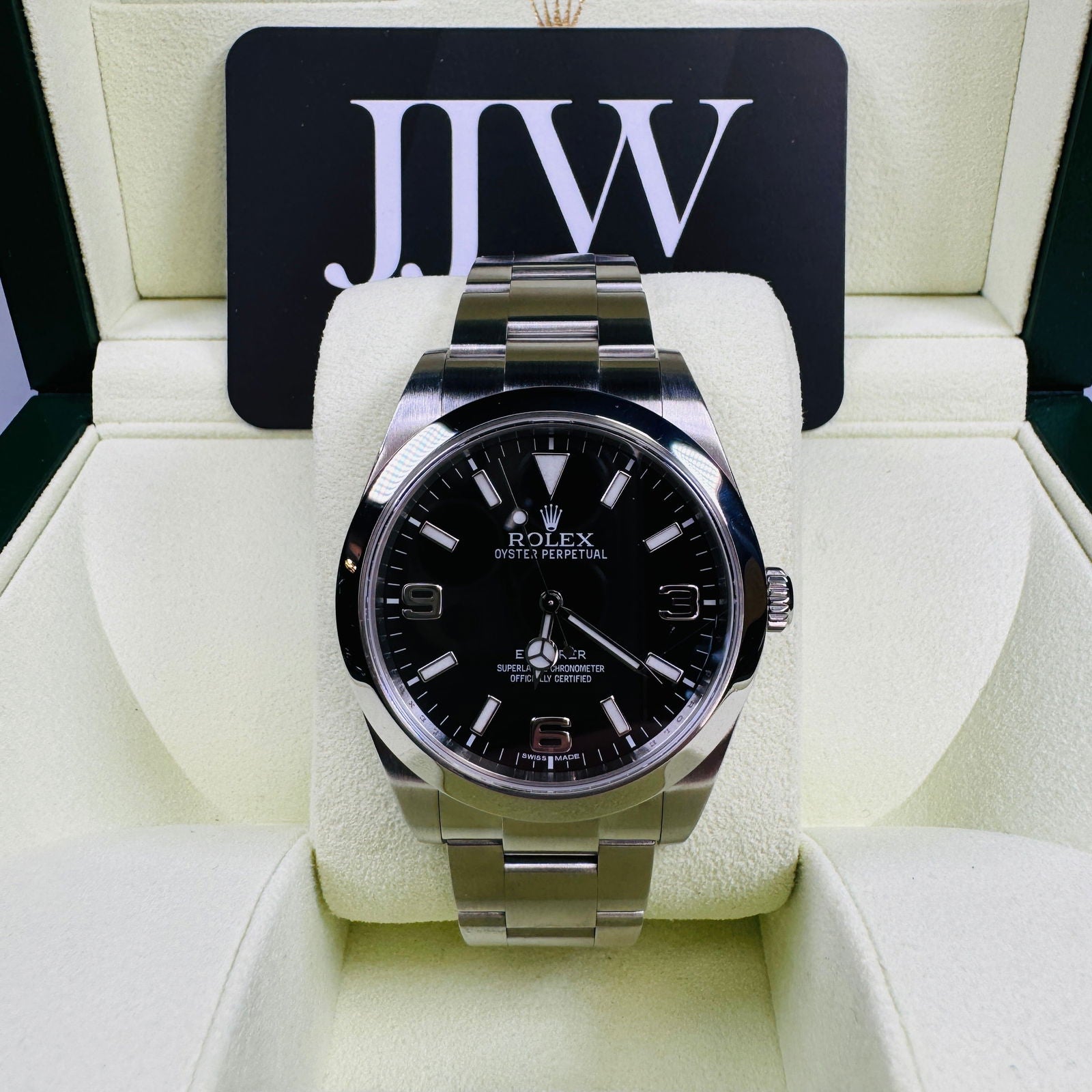 Rolex Explorer 214270 Black Dial 2012 - JJW Watches