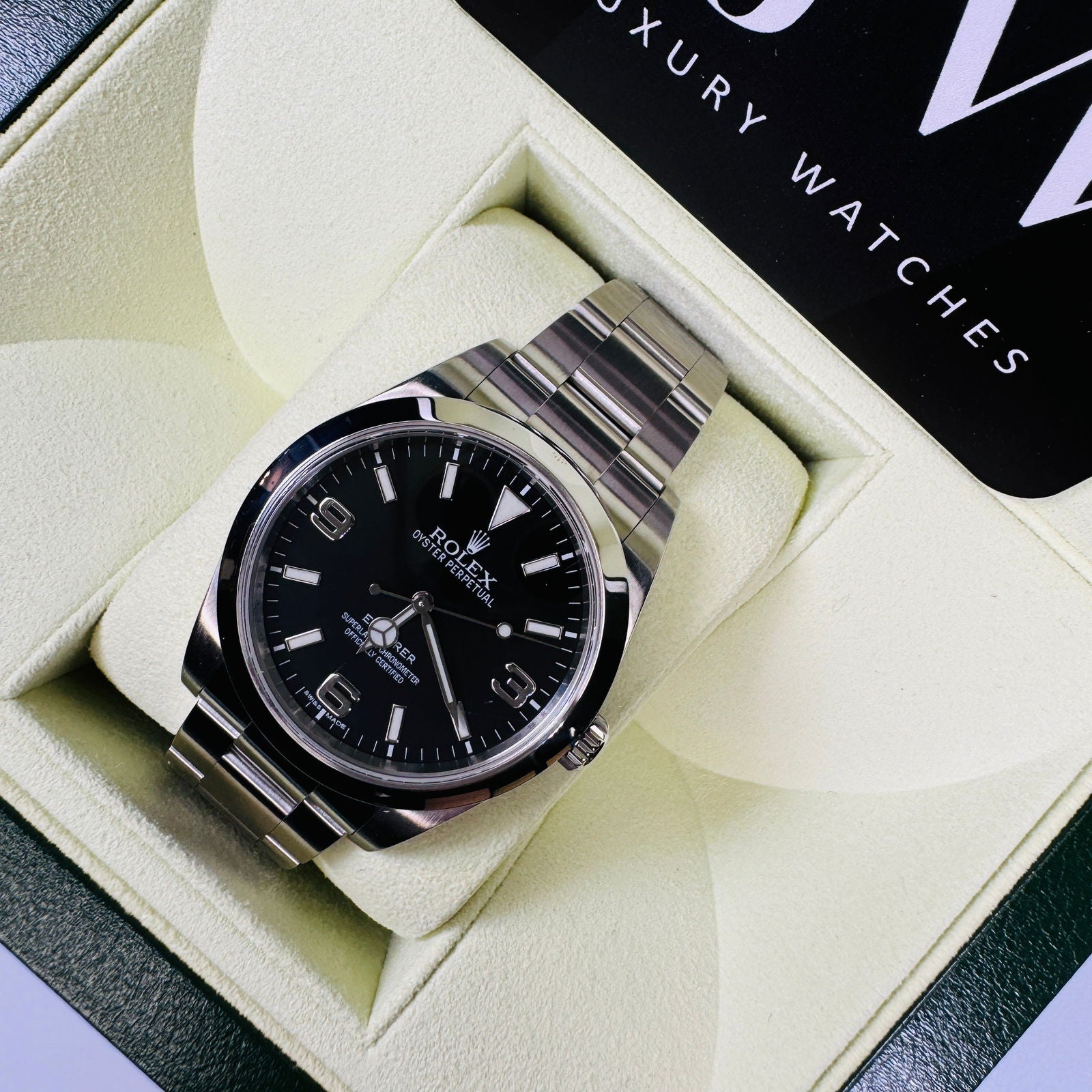 Rolex Explorer 214270 Black Dial 2012 - JJW Watches