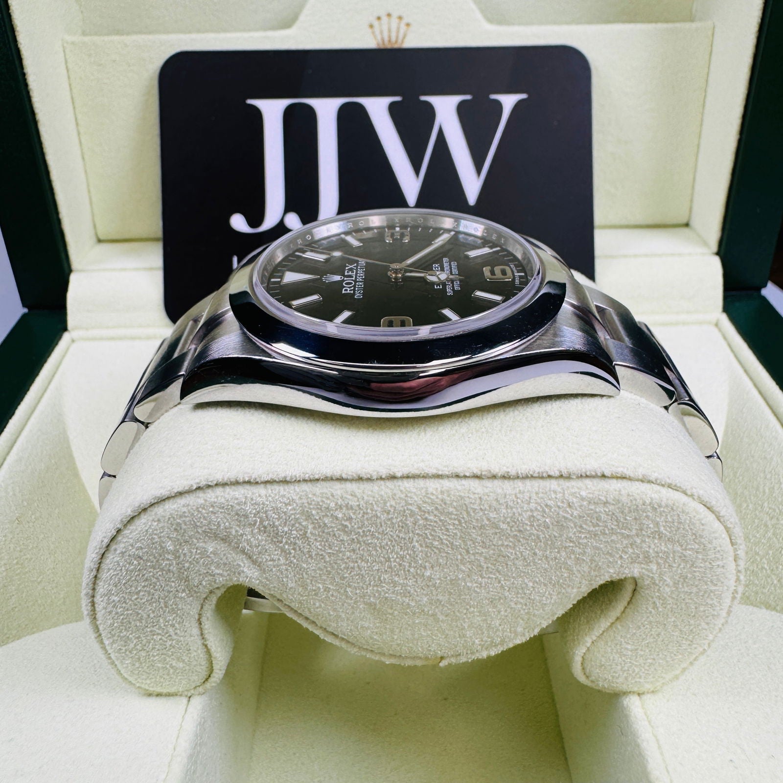 Rolex Explorer 214270 Black Dial 2012 - JJW Watches