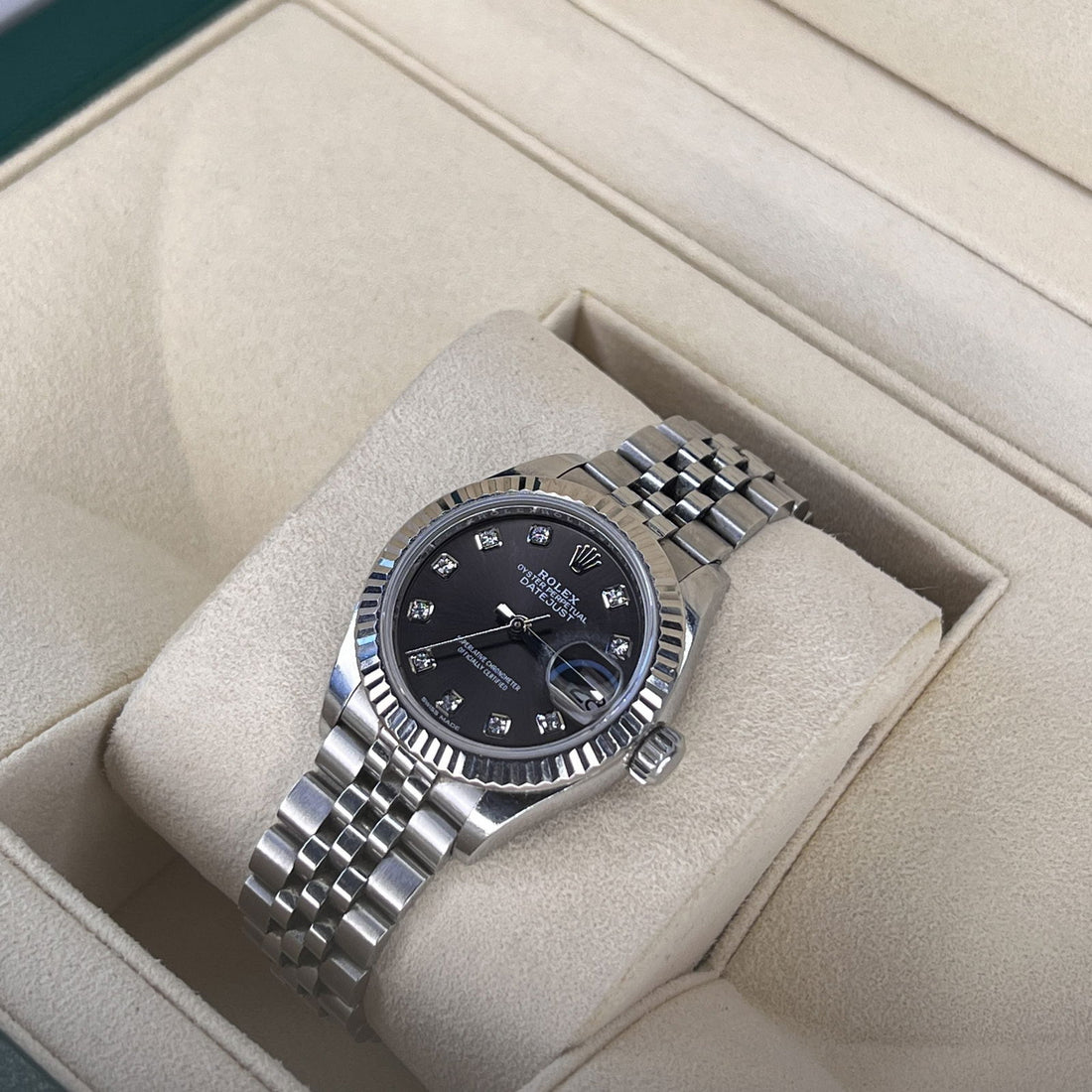 Rolex Ladies Datejust 28mm 279174 Rhodium Diamond Dial
