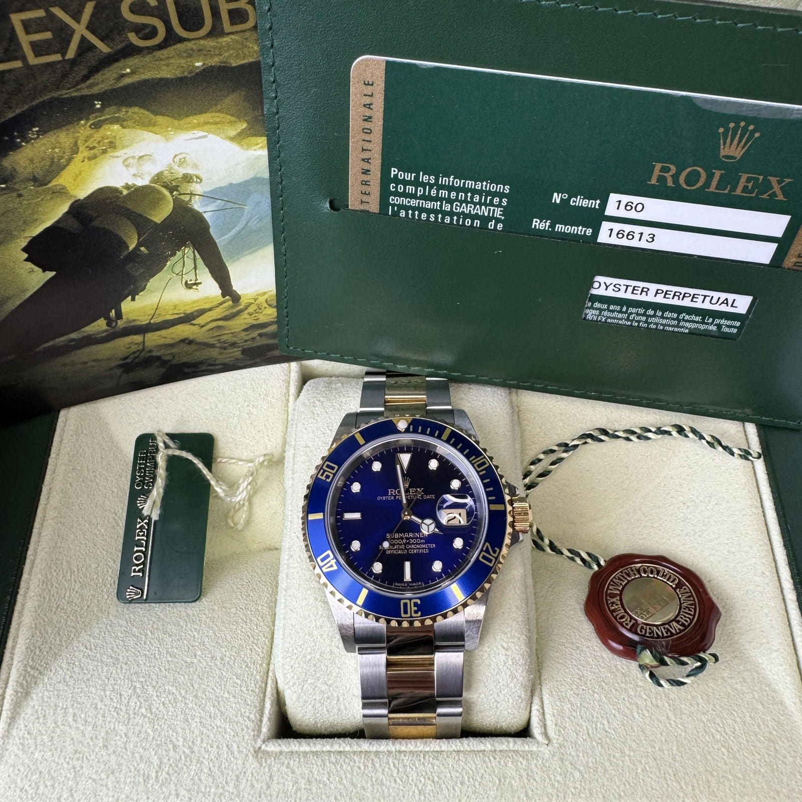 Rolex Submariner 'Bluesy' 16613 - JJW Watches