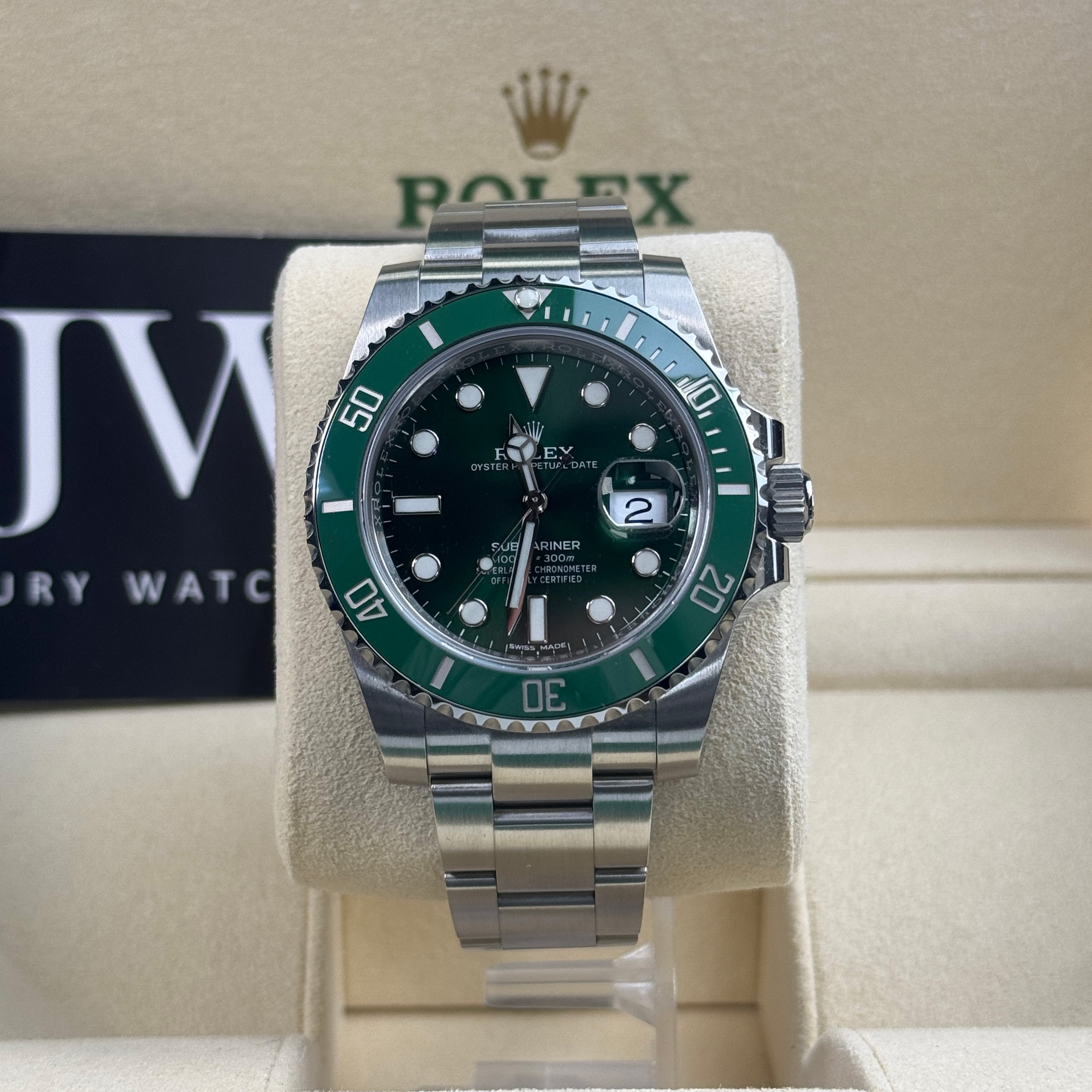 Rolex Submariner 'Hulk' 116610LV Green Dial 2019