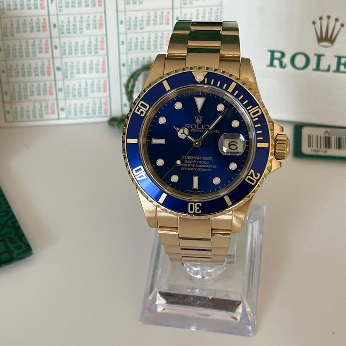 Rolex Submariner 16618LB 18K Gold